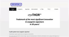 Desktop Screenshot of cryofin.com